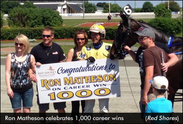 Matheson Celebrates 1,000th Career Win
