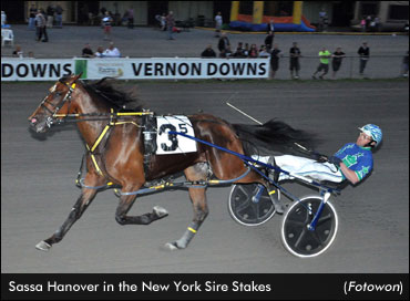 'Sassa' Dominant In Sire Stakes Return