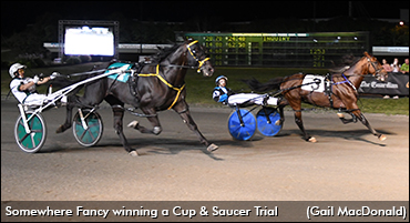 Somewhere Fancy Wins First Saucer Trial