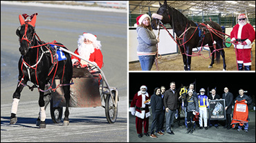 Santa Spotted On Standardbreds