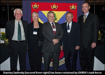 OHRIA Task Force Retains Sadinsky