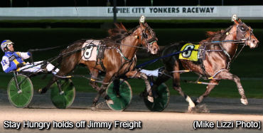 Messenger To Stay Hungry; Six Pack Sails In Yonkers Trot