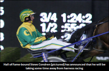 Condren Honoured By HOF News; To Take Time Away From The Track