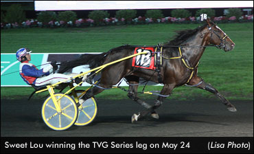 Sweet Lou Sizzles In TVG Series