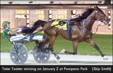 Tater Twister Triples In Open Trot