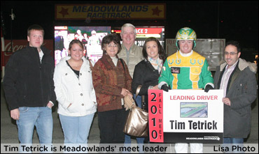 Meadowlands Awards Fall Meet Titles