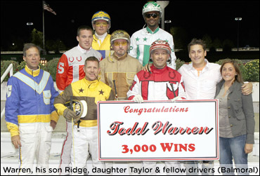 Warren Celebrates 3,000 Wins