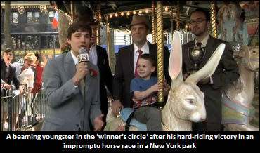 Impromptu Horse Race Breaks Out