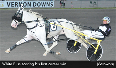 White Bliss Earns First Career Win