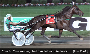 Your So Vain Wins Hambletonian Maturity