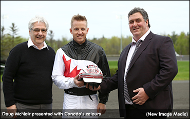 McNair Presented With Canadian Colours