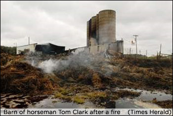 Fire Kills Five Standardbreds