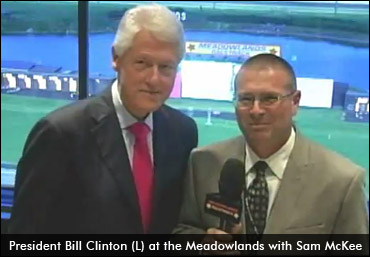 President Clinton Visits The Meadowlands