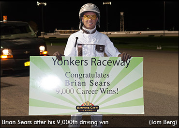 Brian Sears Gets Career Win 9,000
