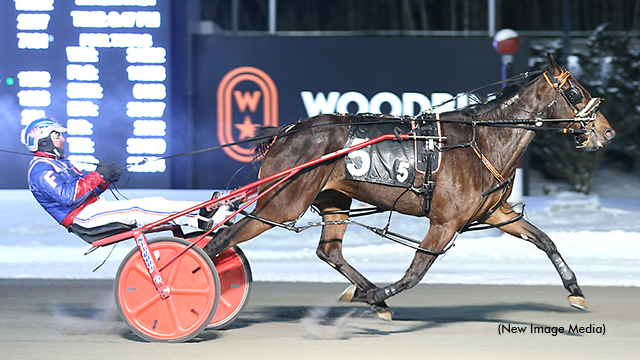 Belina winning the Blizzard Pacing Series final