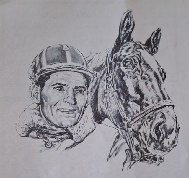A caricature of Bob Farrington