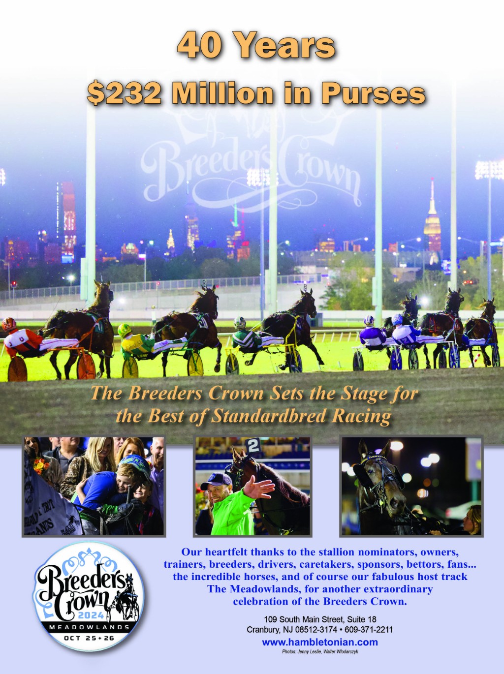 Breeders Crown Thank You