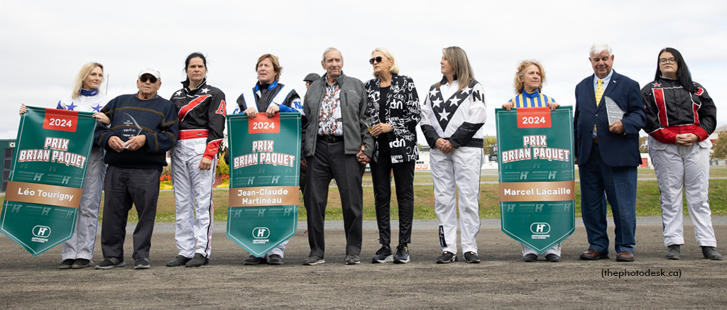 Leo Tourigny, Claude Martineau and Marcel Lacaille honoured on Builder's Day at Hippodrome 3R