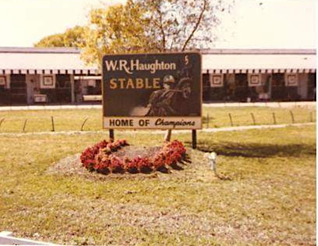 W.R. Haughton stable sign