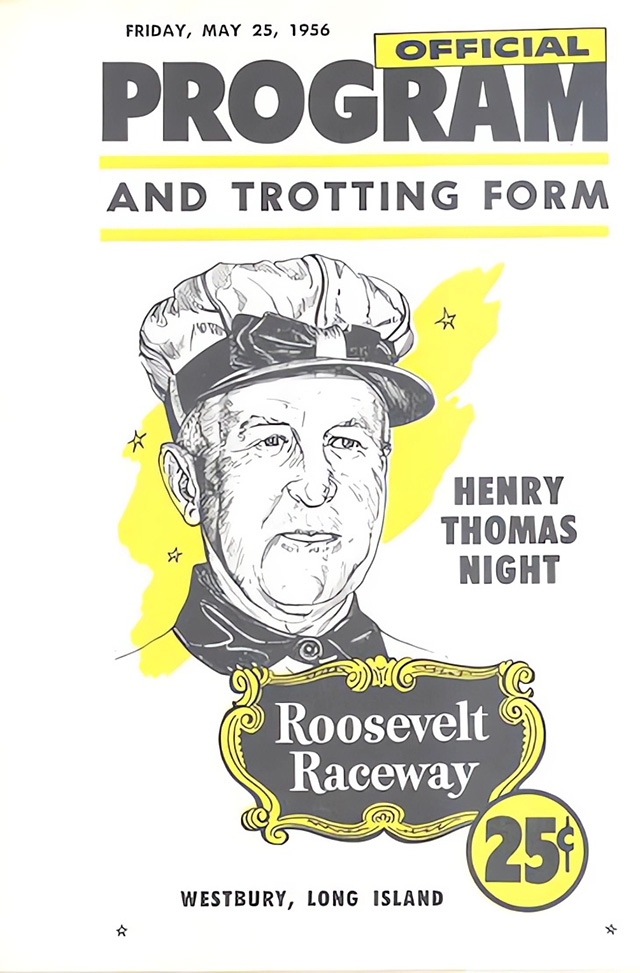 A program cover featuring a sketch of Henry Thomas