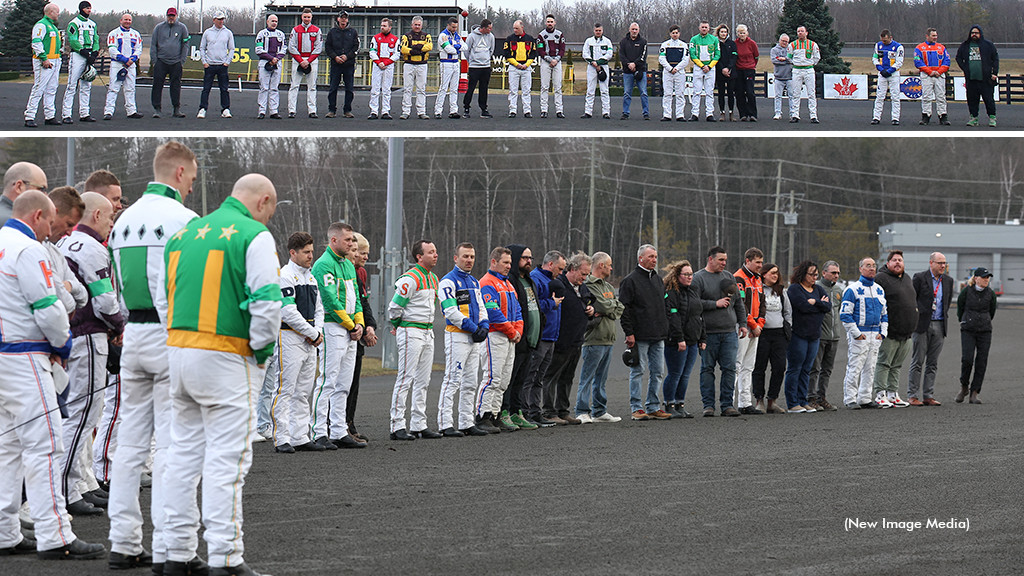 Woodbine Mohawk Park drivers show support for Hunter Myers