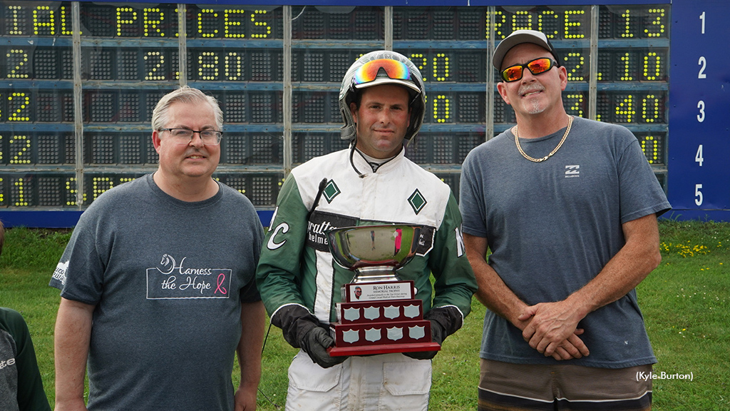 Marc Campbell presented the Ron Harris Memorial Trophy at Truro Raceway