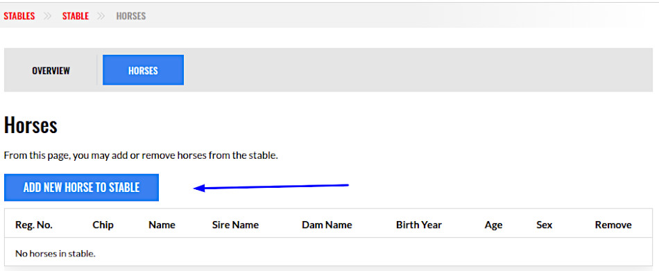 Add new horse