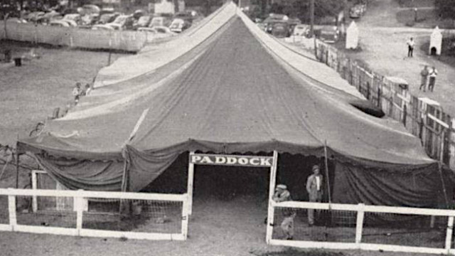 Northville Downs paddock tent
