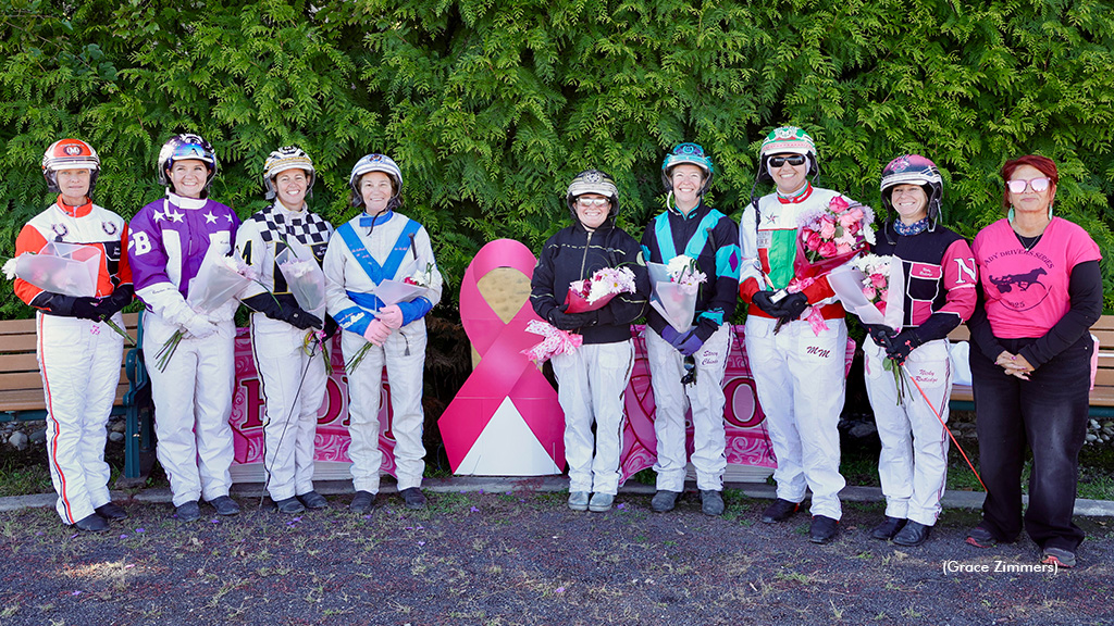The Pink Out drivers in a group photo