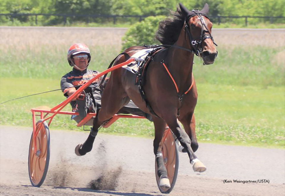 Wind Chime winning her qualifying debut on June 6 at Gaitway Farm