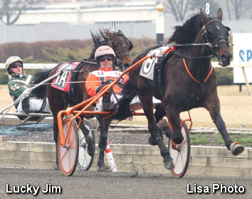 Lucky Jim Sweeps Horse & Groom