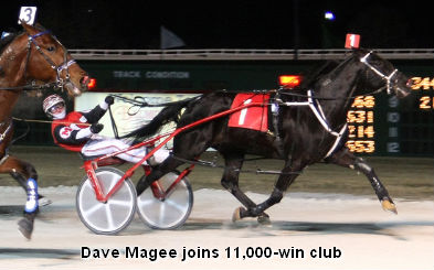 Magee Reaches 11,000 Win Plateau