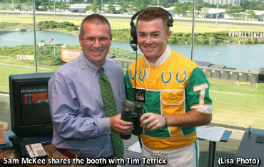 Tetrick On The Mic At Meadowlands