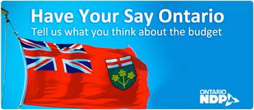 Not Happy With The Liberal Budget? Tell The NDP Your Story