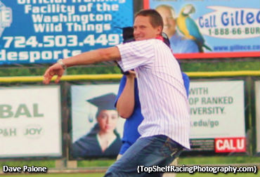 Palone Throws Ceremonial First Pitch