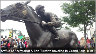 Turcotte Statue Unveiled In N.B.