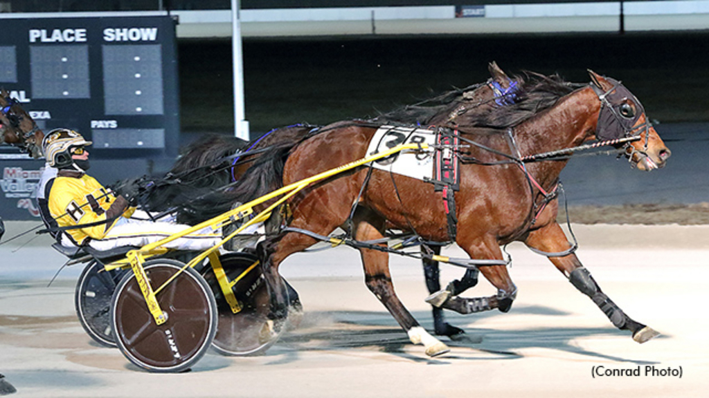 Blank Stare winning at Miami Valley Raceway