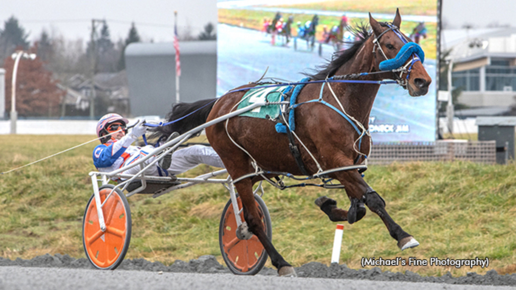 Tiempo Hanover winning at Fraser Downs