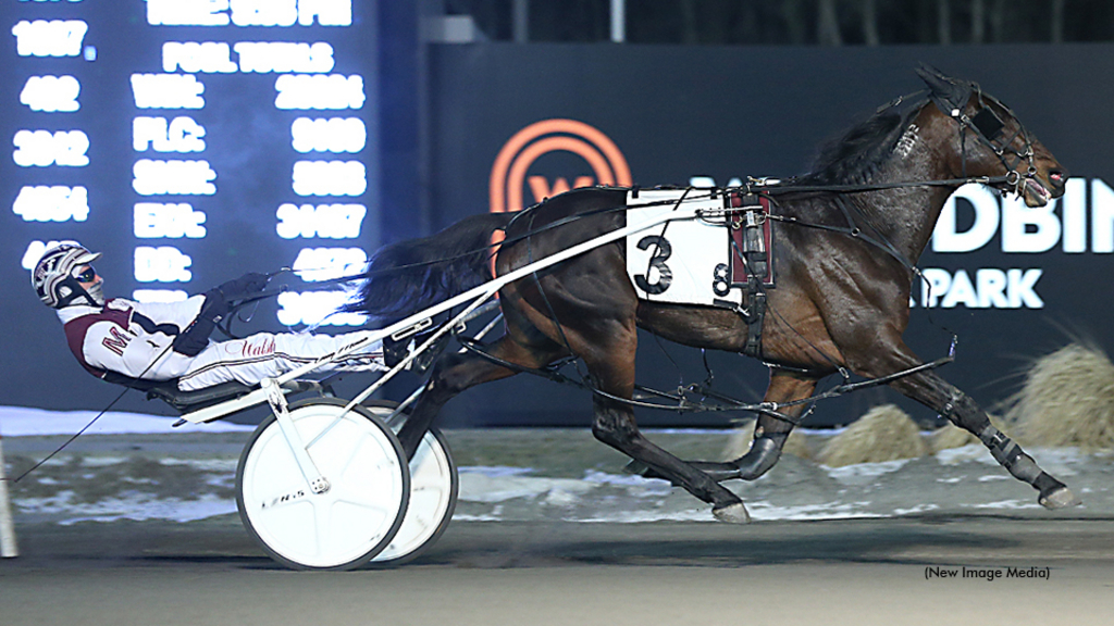 Hesincontrol winning the Ontario Boys Pacing Series final