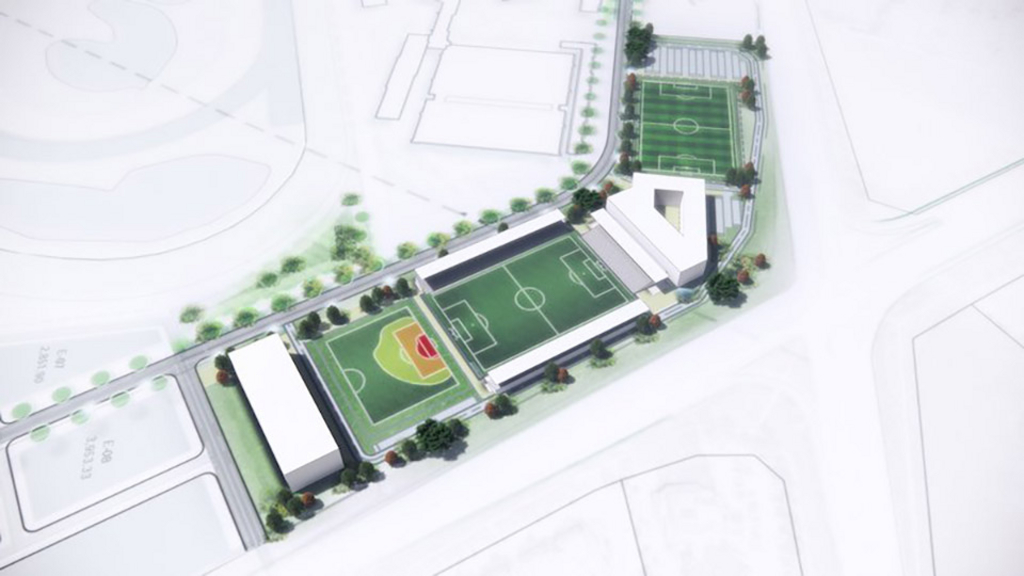Rendering of Woodbine soccer facility