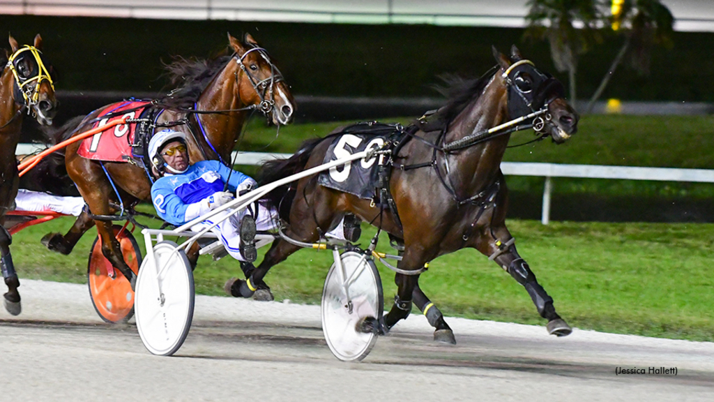 Seeing Eye Single winning at Pompano Park