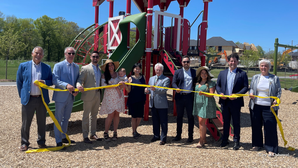 Sandy Hawley Park ribbon cutting