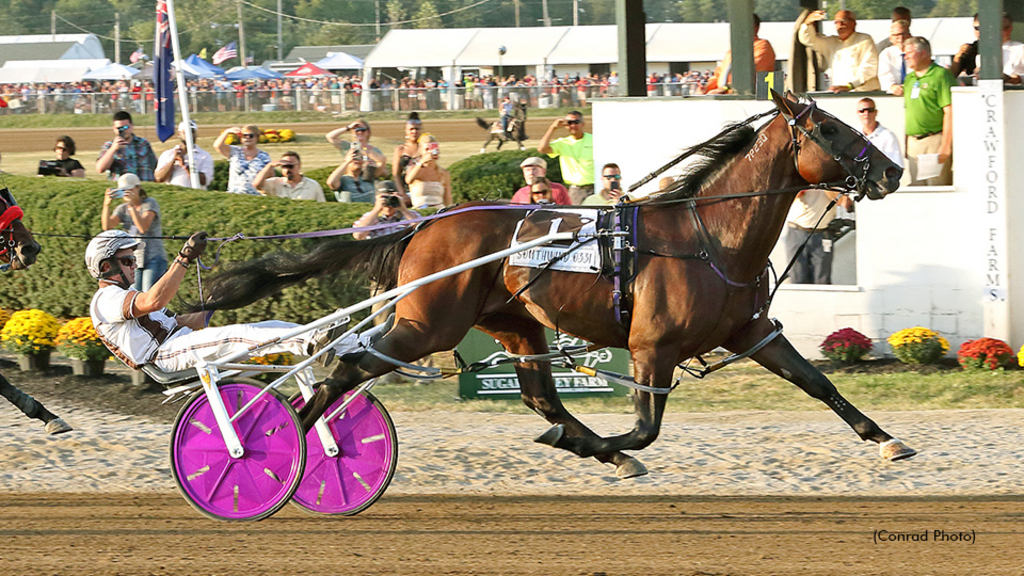 Southwind Ozzi winning the Little Brown Jug