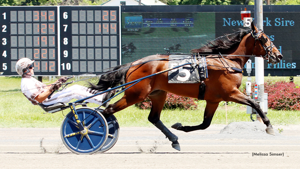 Canterbury Hanover winning at Saratoga