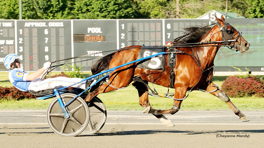 Im Sir Blake A winning at Saratoga Raceway