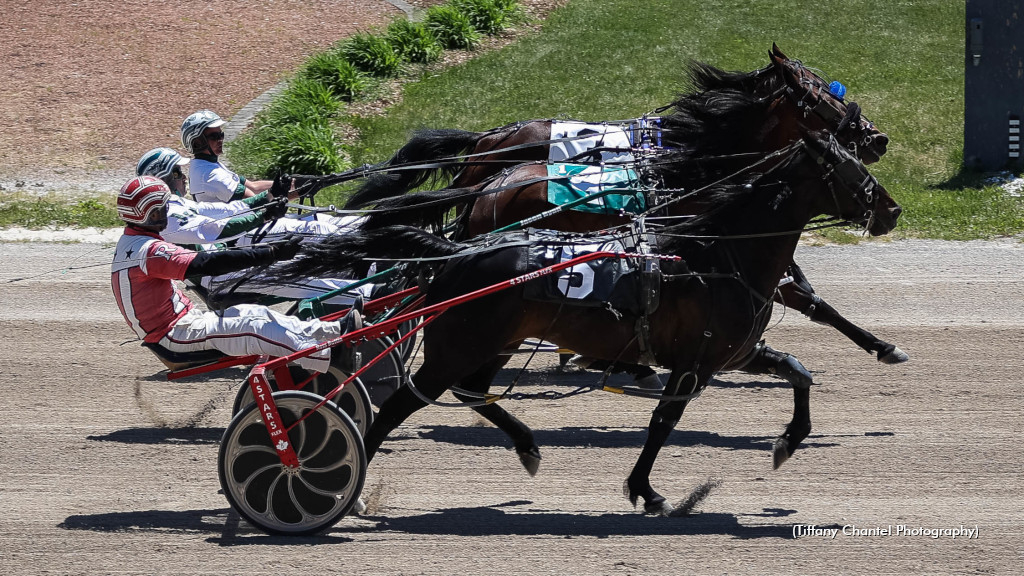 Racing action at Hanover Raceway