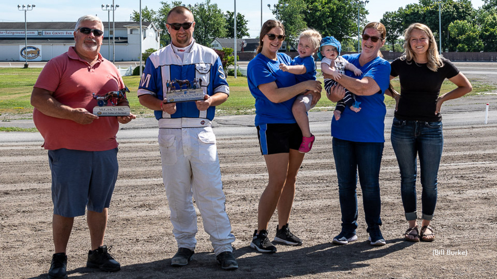 Shawn McDonough and Herman Niedhammer at Buffalo Raceway