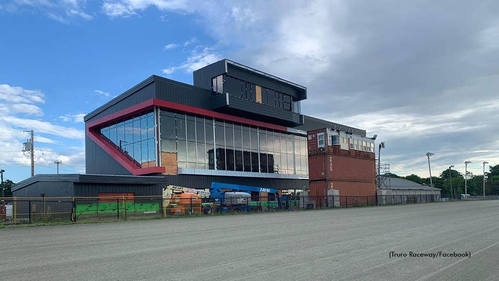 Renovations continue on the grandstand at Truro Raceway 