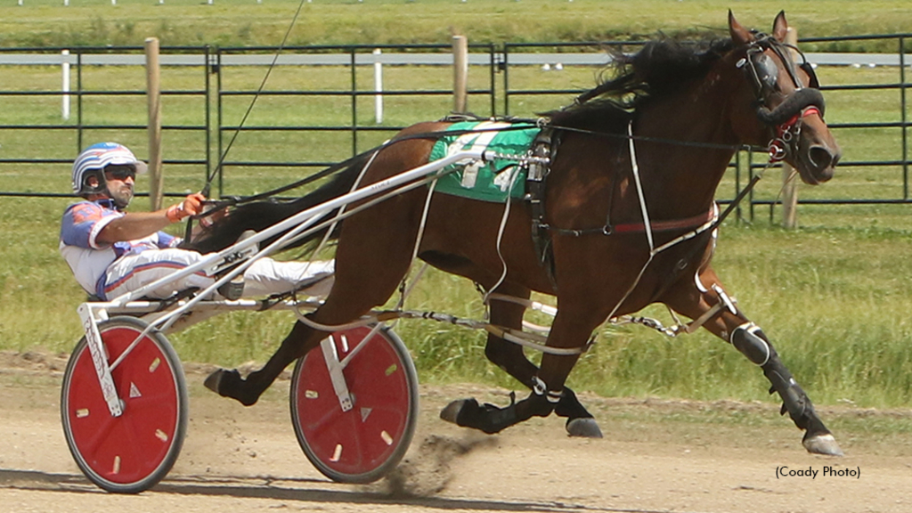 Jessies Girl winning at The Track On 2