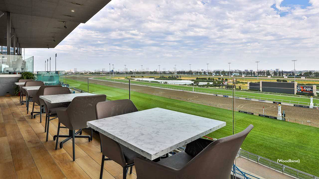 Woodbine Racetrack's patio